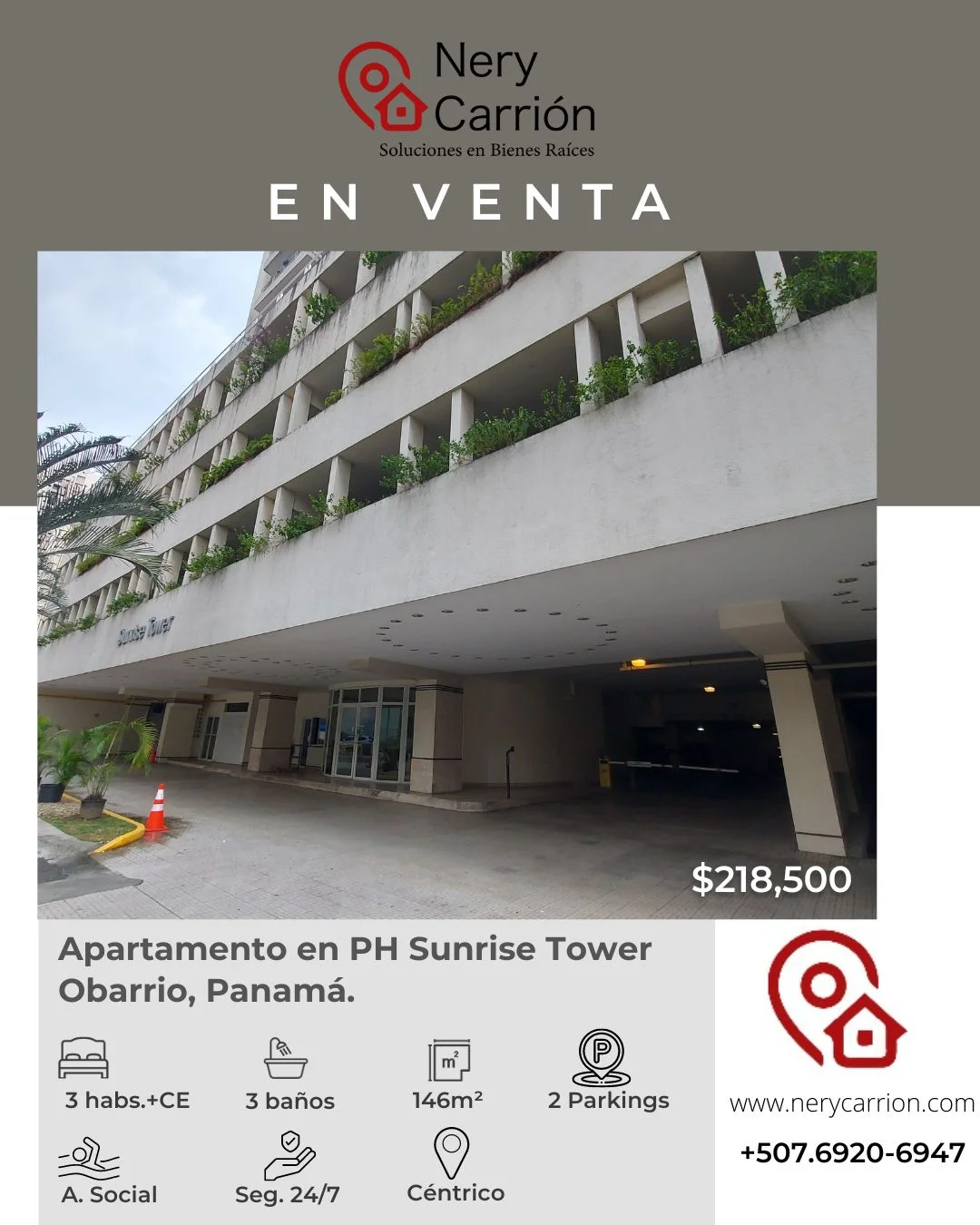 Imagen de APARTAMENTO PH SUNRISE TOWER OBARRIO PANAMA