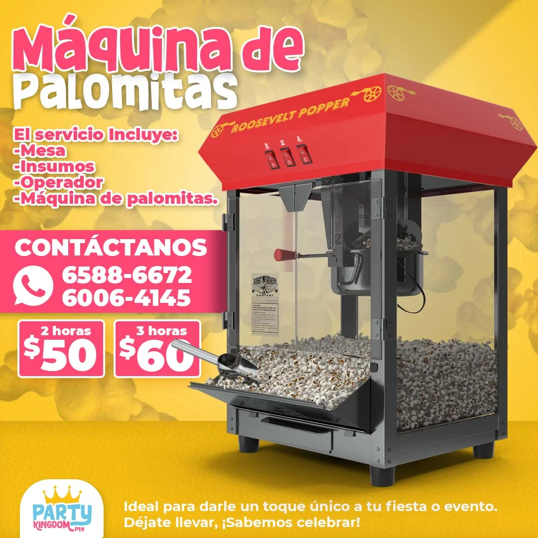 Imagen de Máquina de Palomitas y Algodón de Azúcar