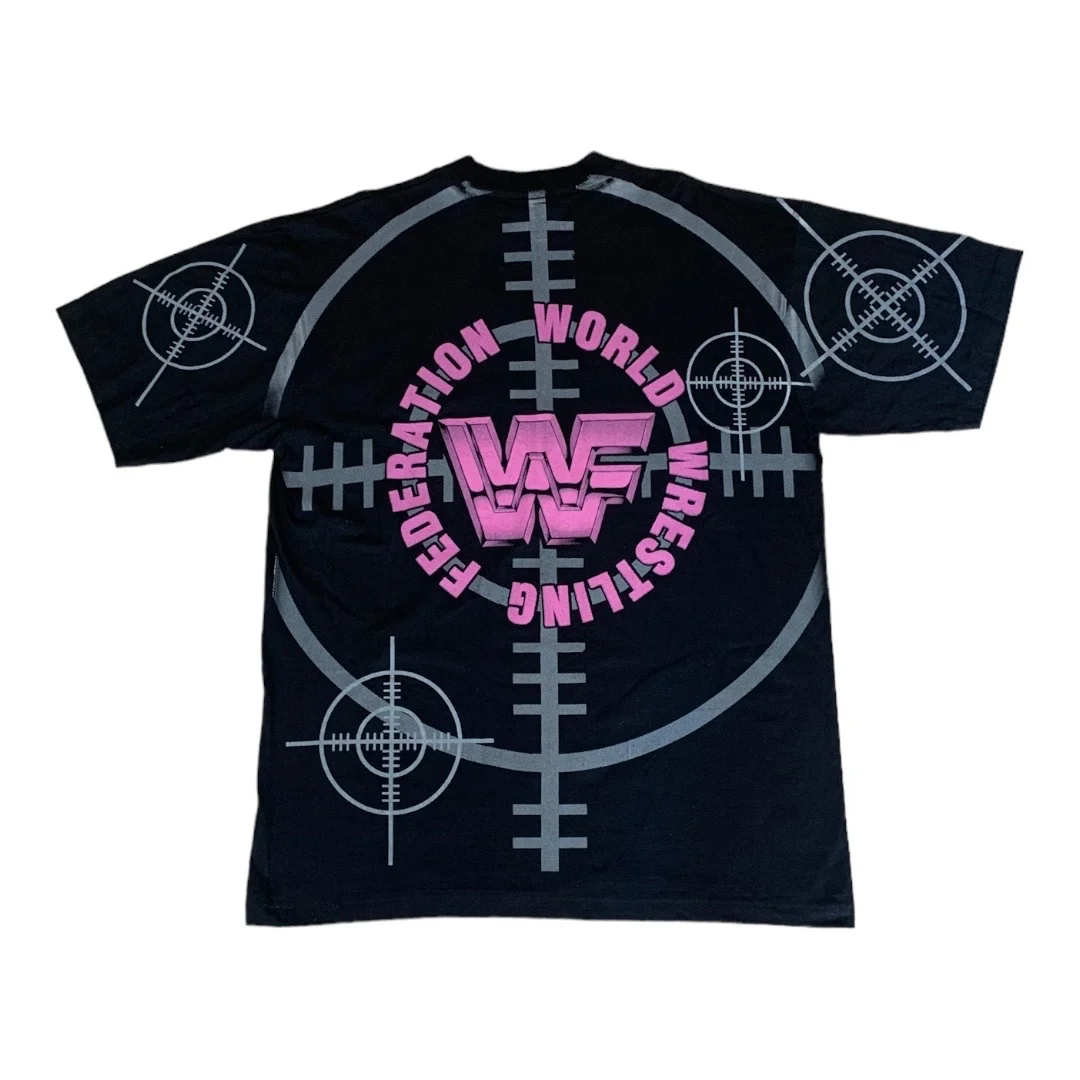 Imagen de (Free Size - 2XL Aprox) WWF 1995 Bret Hart All Over Print Tee