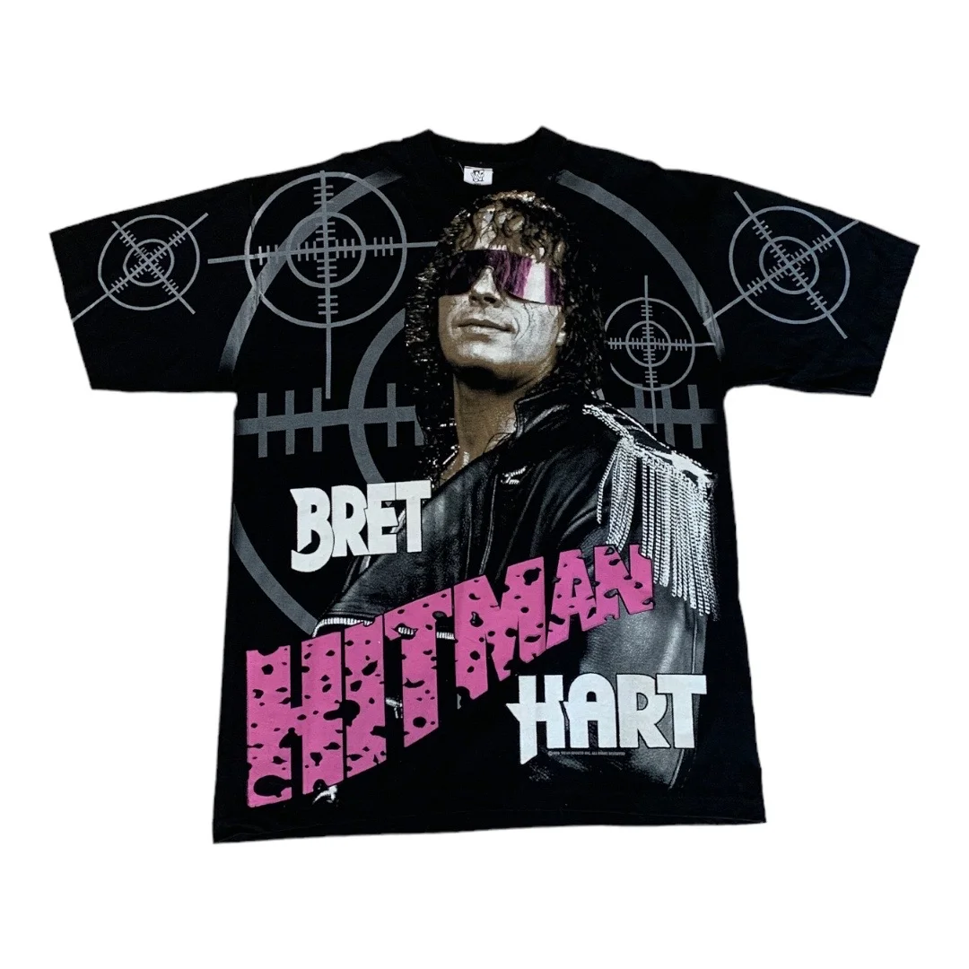 Imagen de (Free Size - 2XL Aprox) WWF 1995 Bret Hart All Over Print Tee