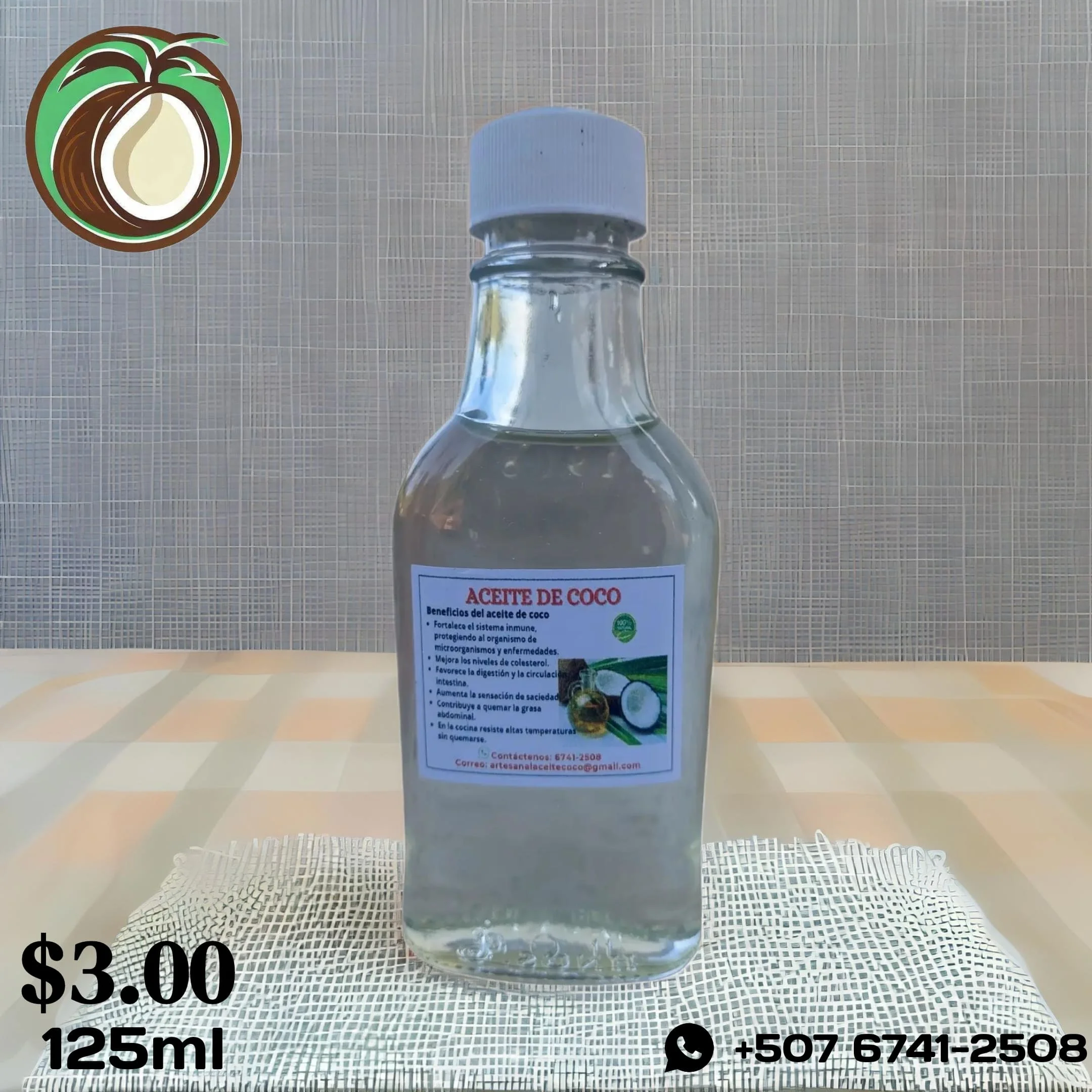 Imagen de Aceite de coco con romero y canela 125ml