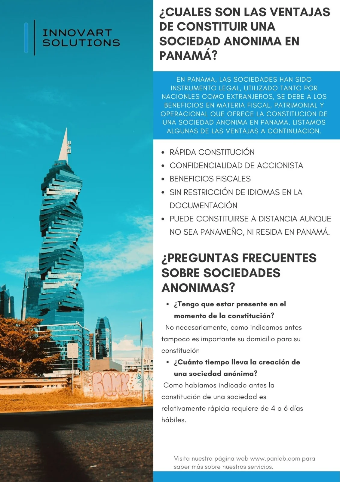 Imagen de Sociedad anonima en panama
